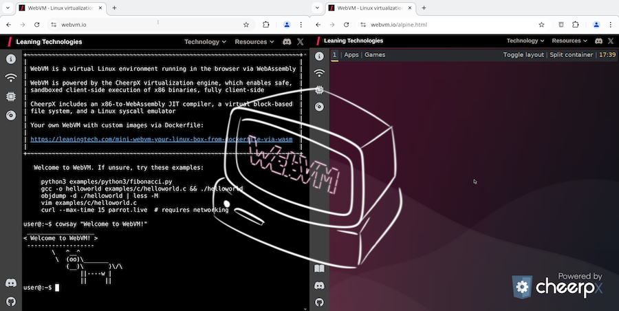 How to run a Linux Desktop in your browser? WebVM 2.0 
(WebAssembly) is the answer!